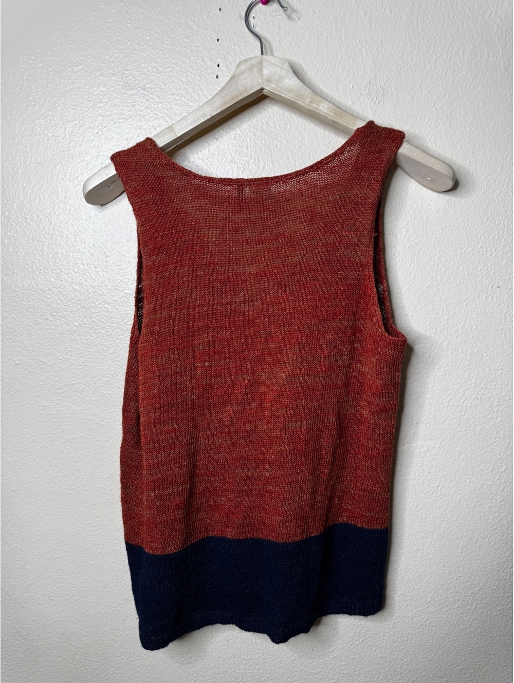 Akemi + Kin Anthropologie Linen Blend Knit Tank Top Small Romantic Floral - Picture 6 of 6